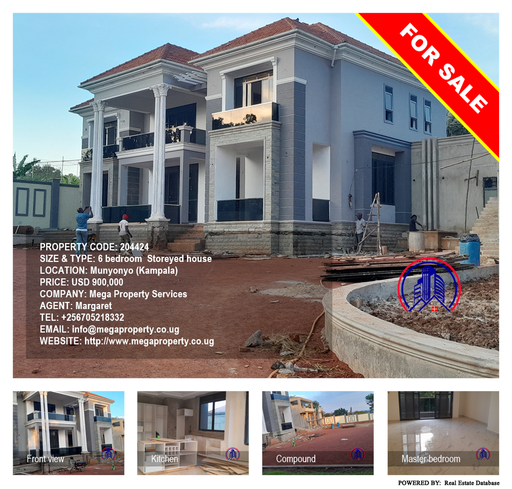 6 bedroom Storeyed house  for sale in Munyonyo Kampala Uganda, code: 204424