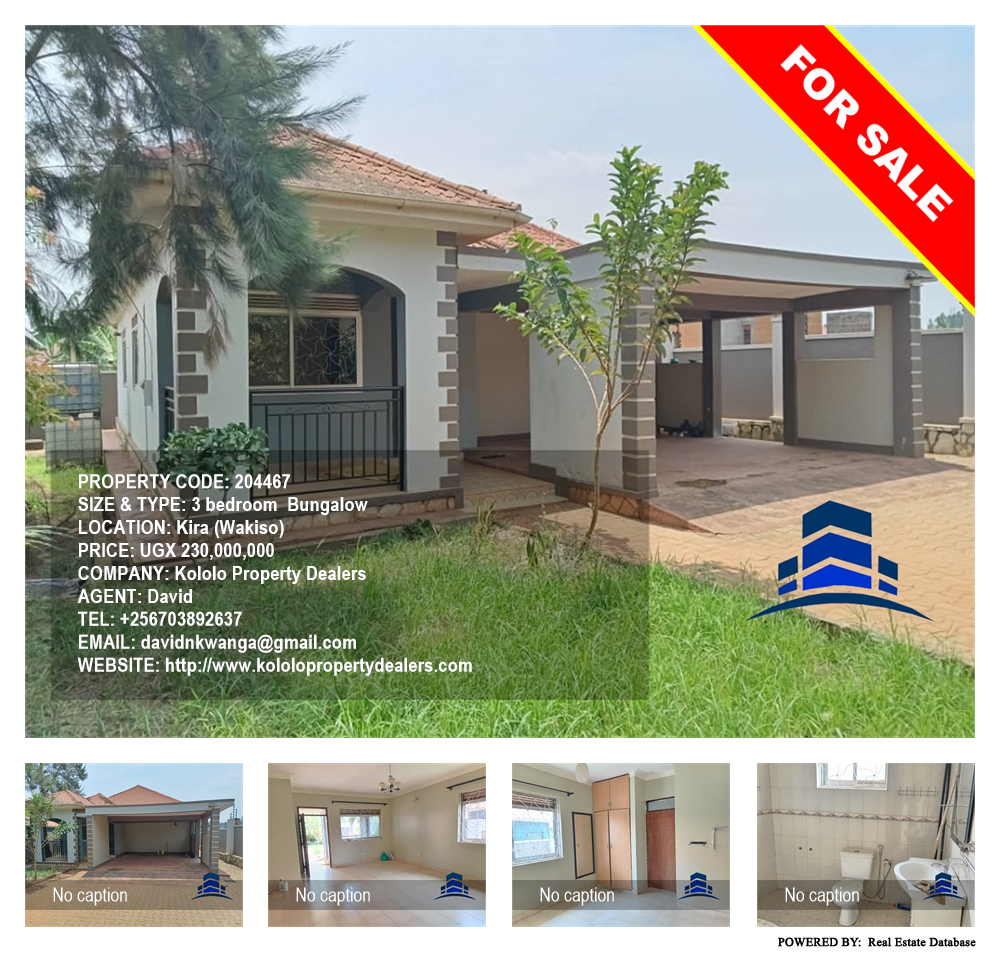 3 bedroom Bungalow  for sale in Kira Wakiso Uganda, code: 204467