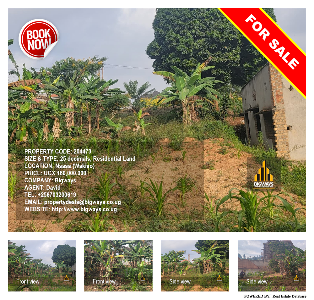 Residential Land  for sale in Nsasa Wakiso Uganda, code: 204473