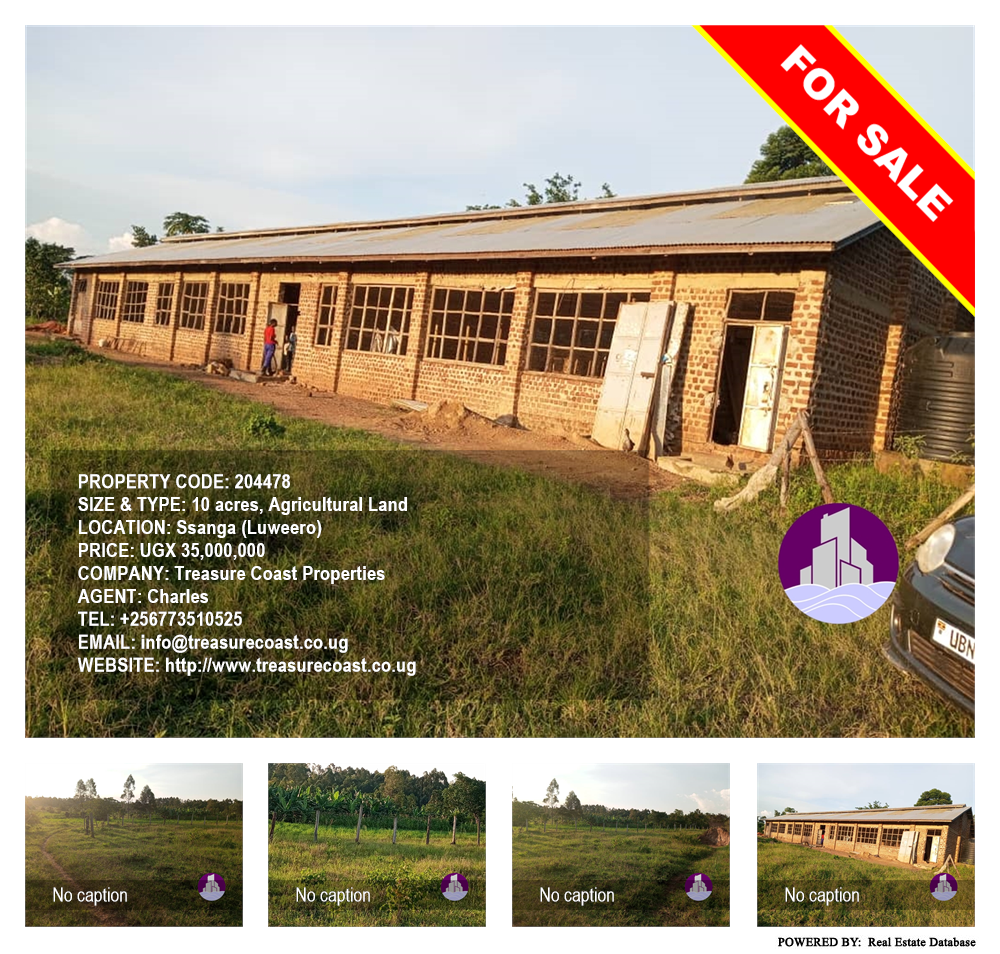 Agricultural Land  for sale in Ssanga Luweero Uganda, code: 204478