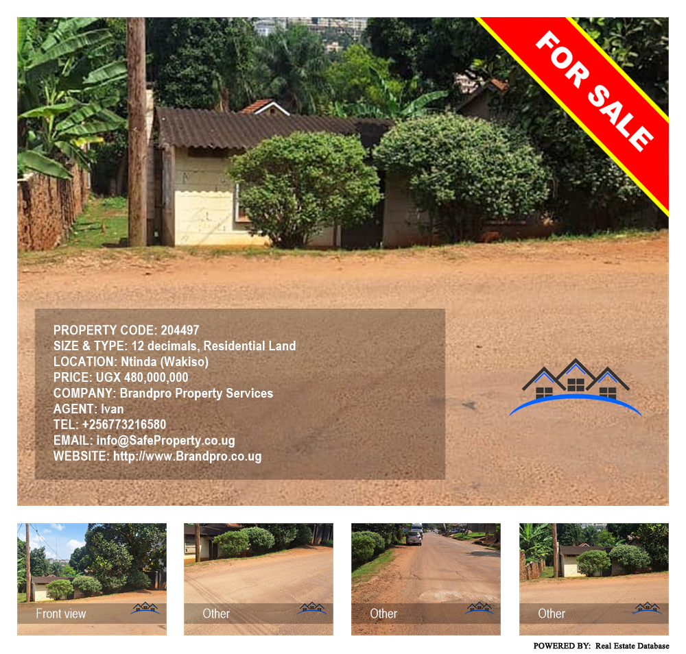 Residential Land  for sale in Ntinda Wakiso Uganda, code: 204497