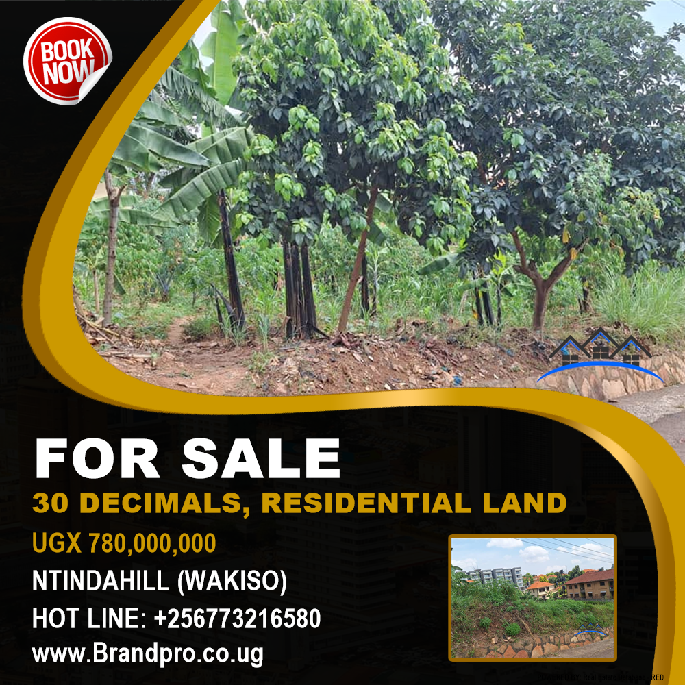 Residential Land  for sale in Ntindahill Wakiso Uganda, code: 204499