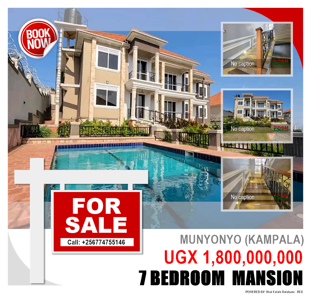 7 bedroom Mansion  for sale in Munyonyo Kampala Uganda, code: 204500