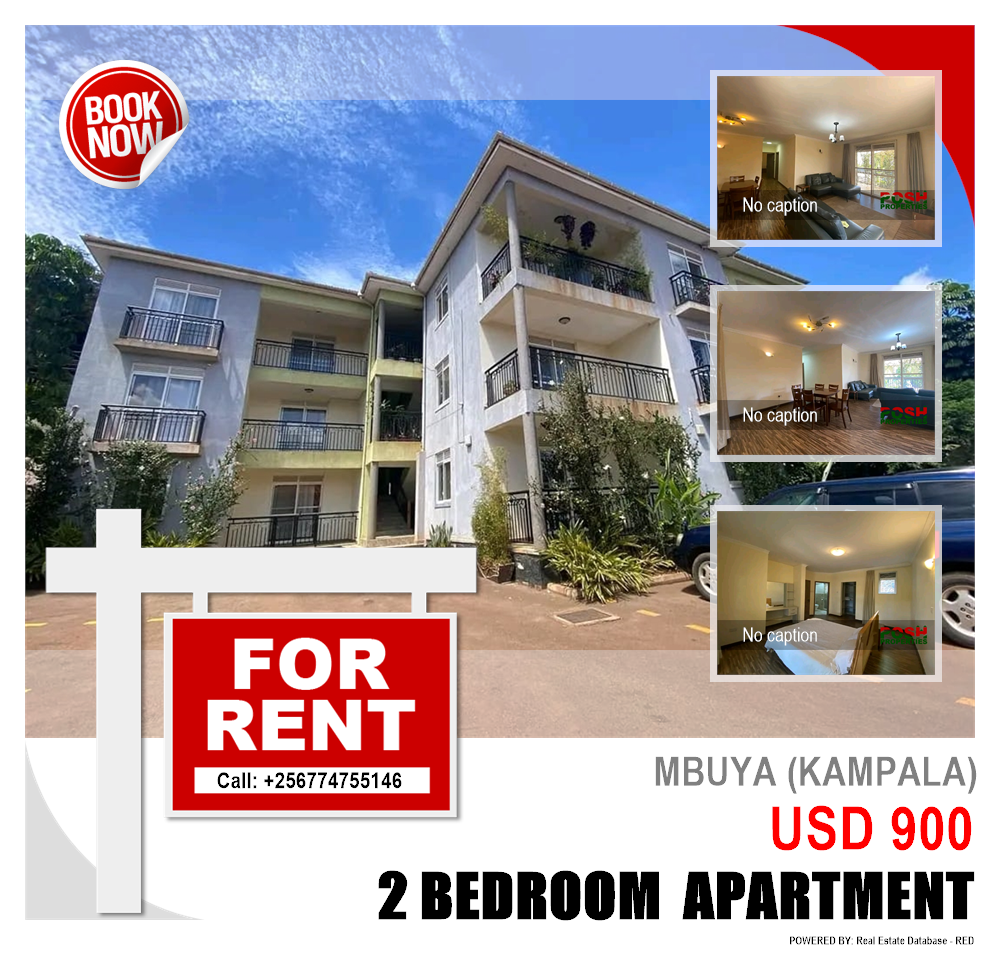 2 bedroom Apartment  for rent in Mbuya Kampala Uganda, code: 204516