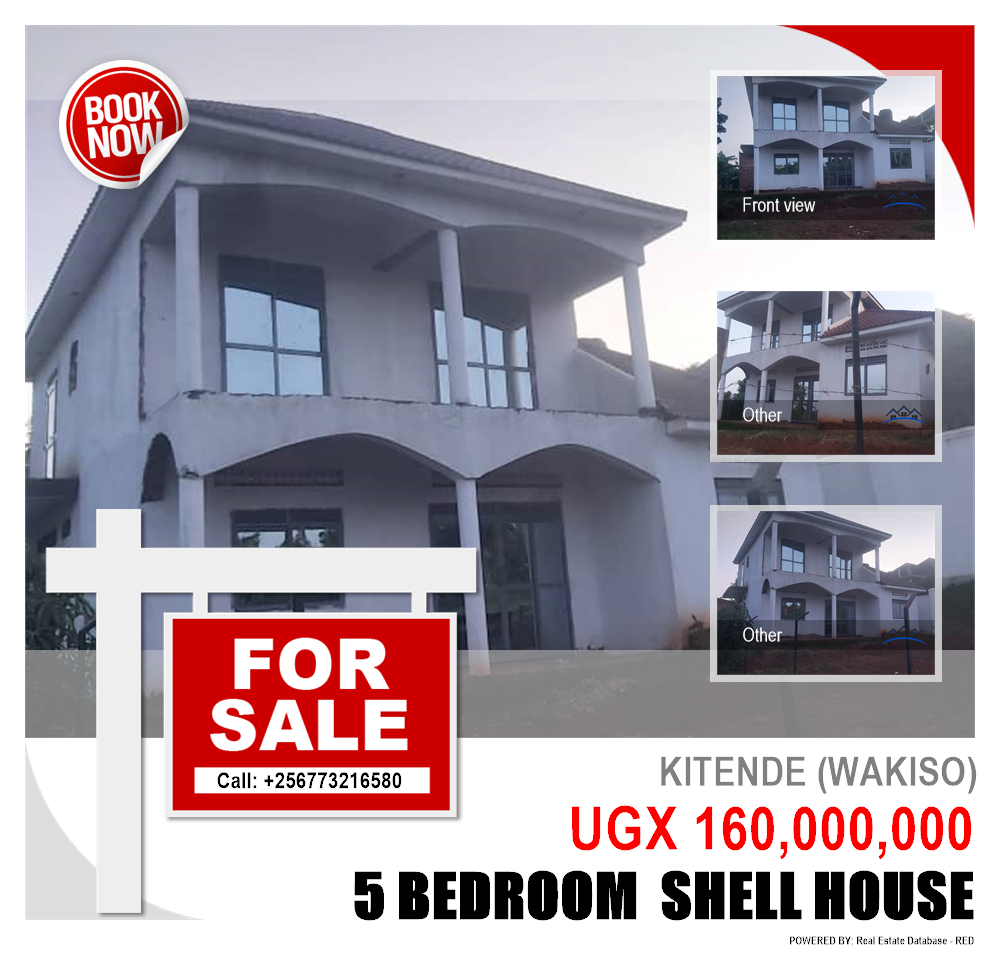 5 bedroom Shell House  for sale in Kitende Wakiso Uganda, code: 204560