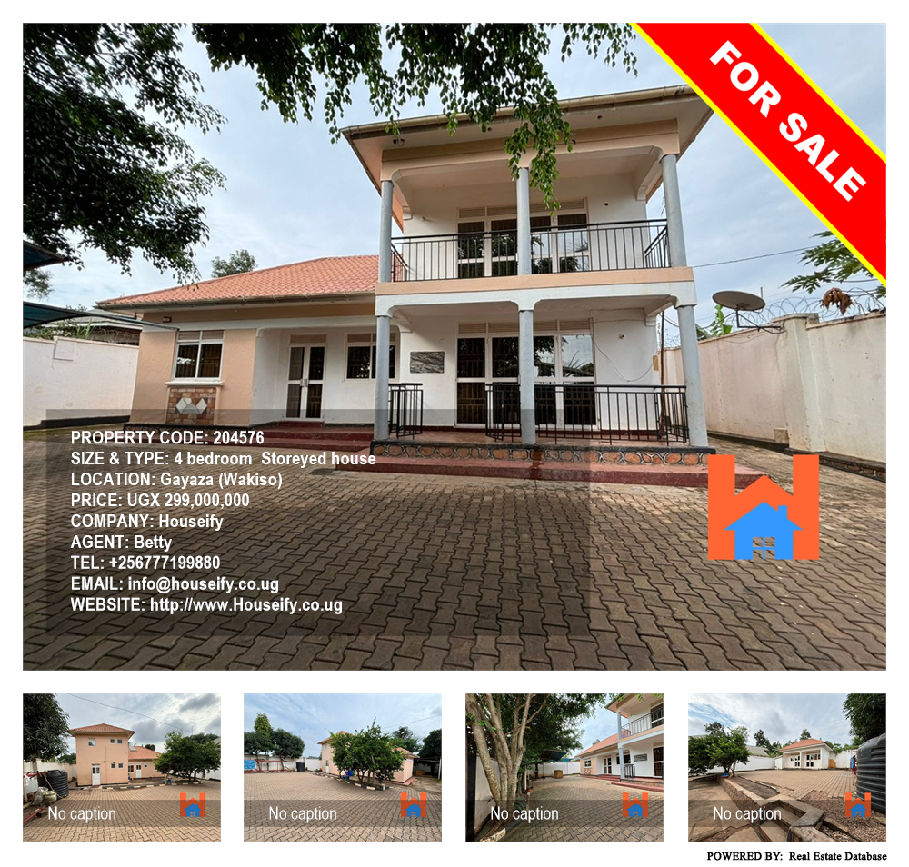 4 bedroom Storeyed house  for sale in Gayaza Wakiso Uganda, code: 204576