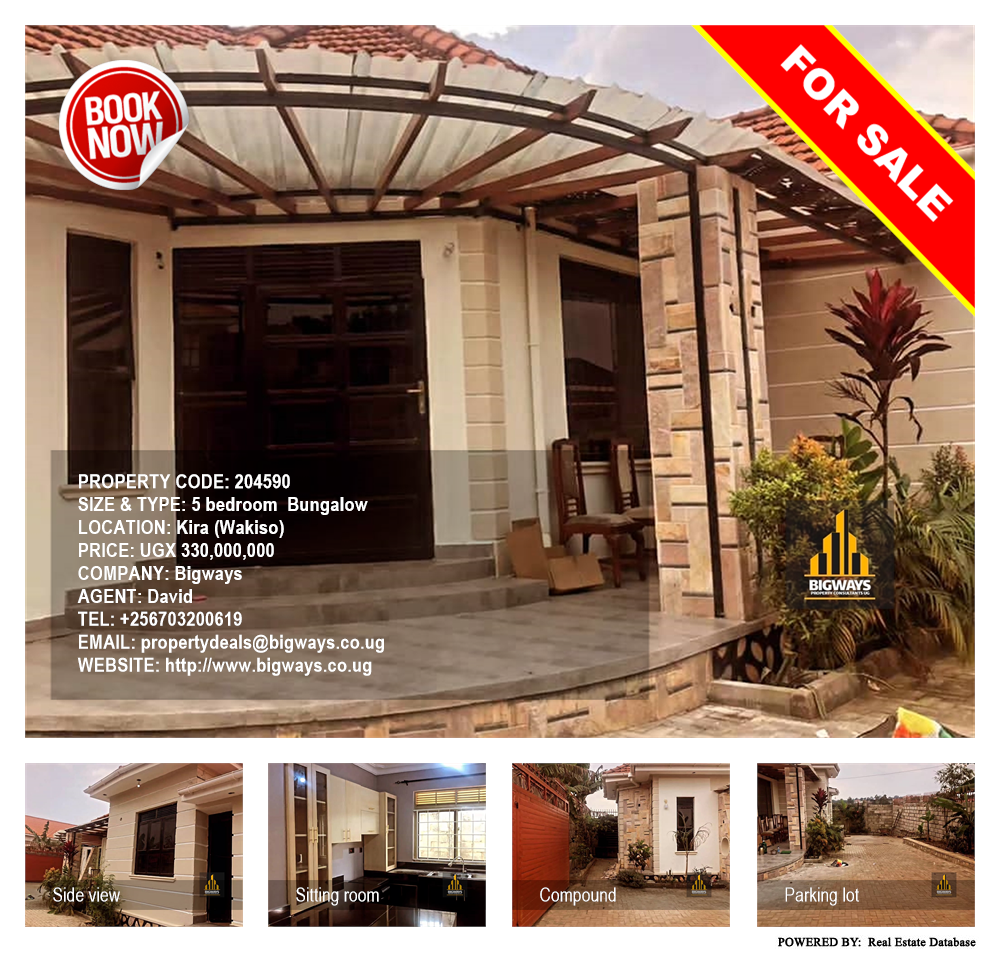 5 bedroom Bungalow  for sale in Kira Wakiso Uganda, code: 204590