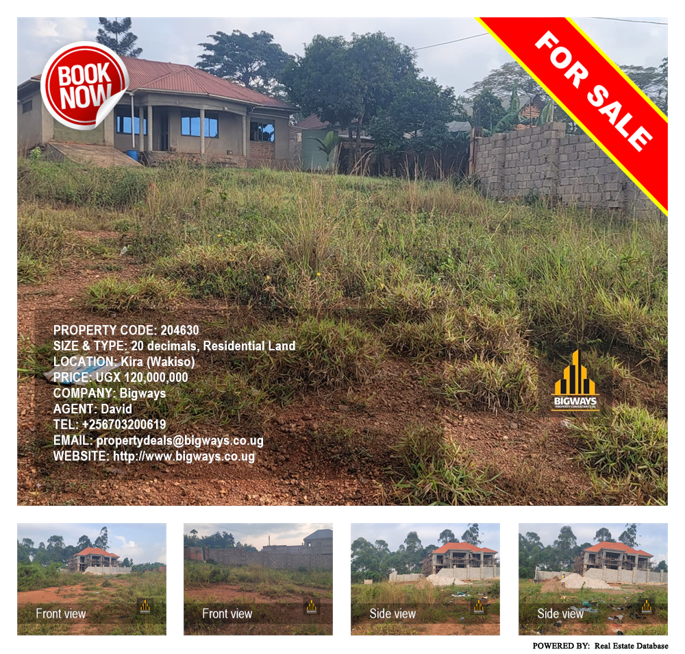 Residential Land  for sale in Kira Wakiso Uganda, code: 204630