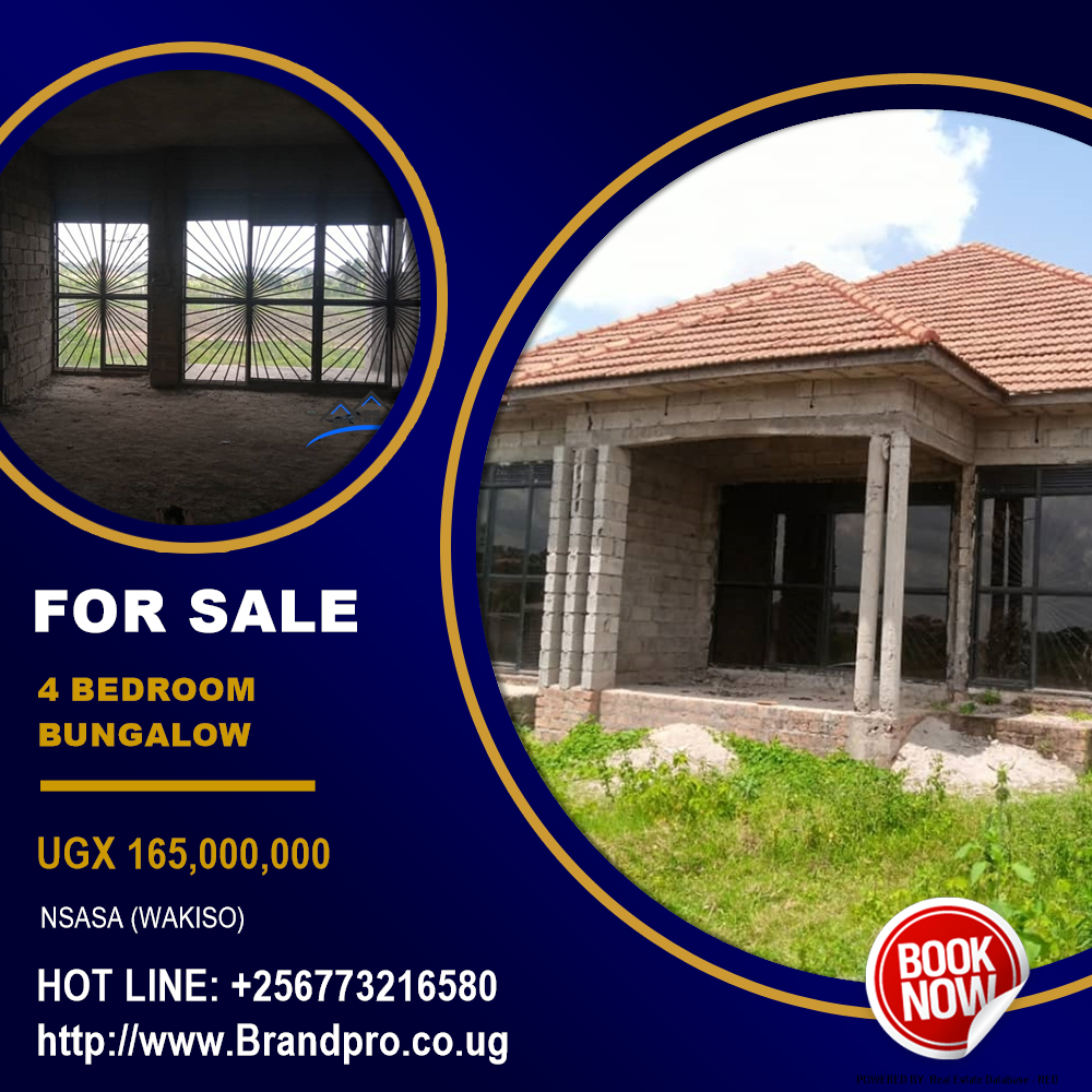 4 bedroom Bungalow  for sale in Nsasa Wakiso Uganda, code: 204642