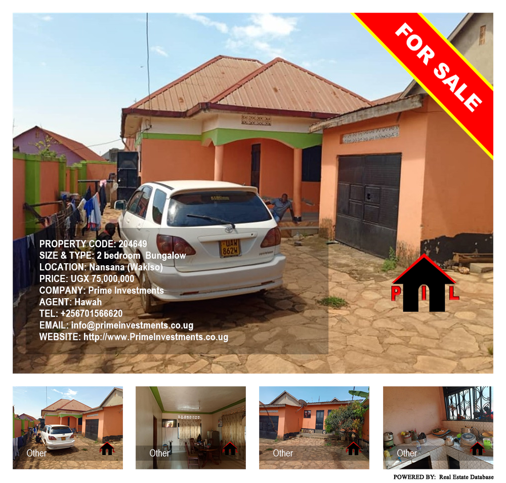 2 bedroom Bungalow  for sale in Nansana Wakiso Uganda, code: 204649