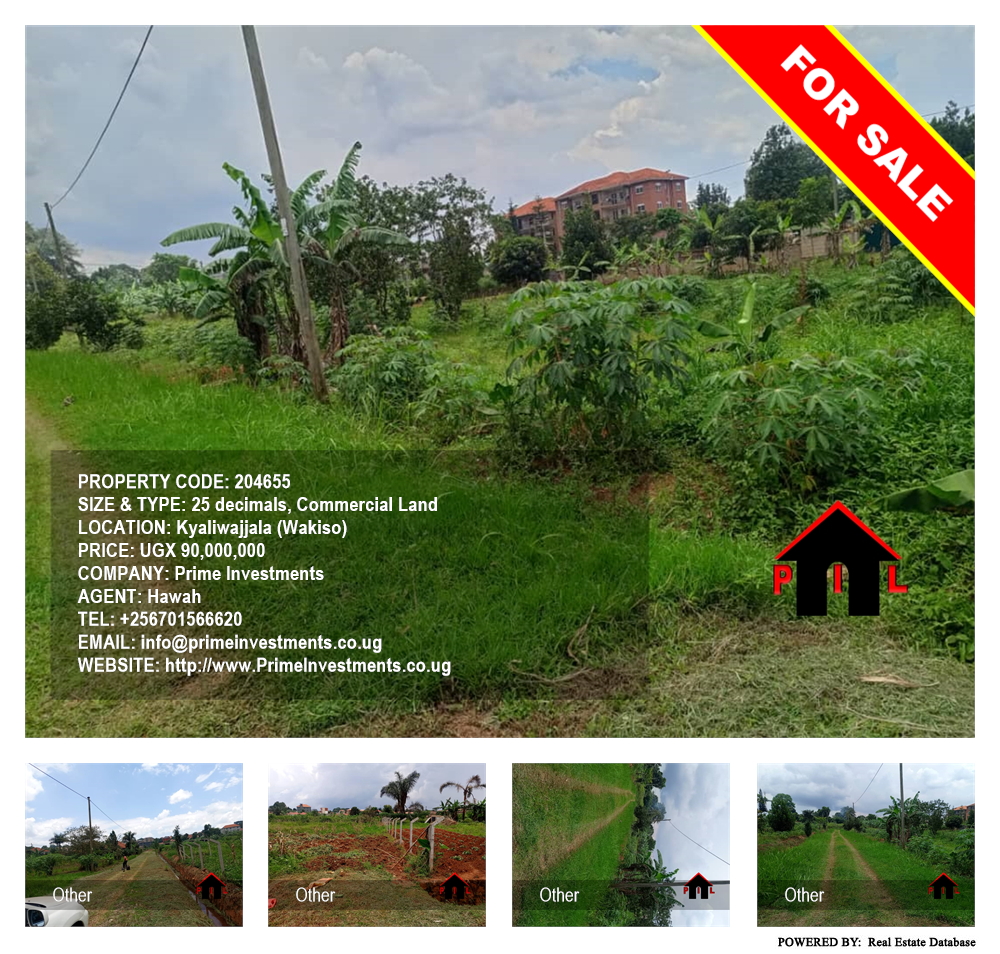 Commercial Land  for sale in Kyaliwajjala Wakiso Uganda, code: 204655