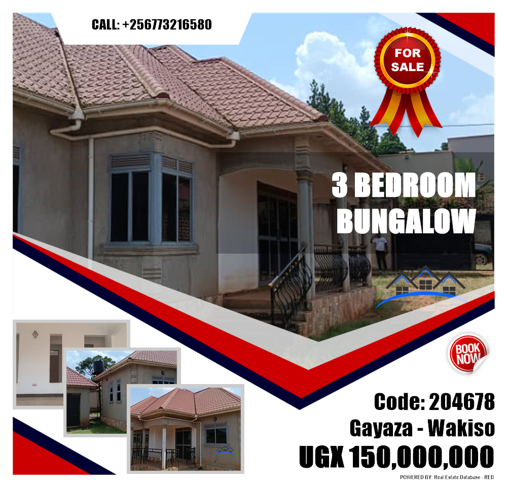 3 bedroom Bungalow  for sale in Gayaza Wakiso Uganda, code: 204678