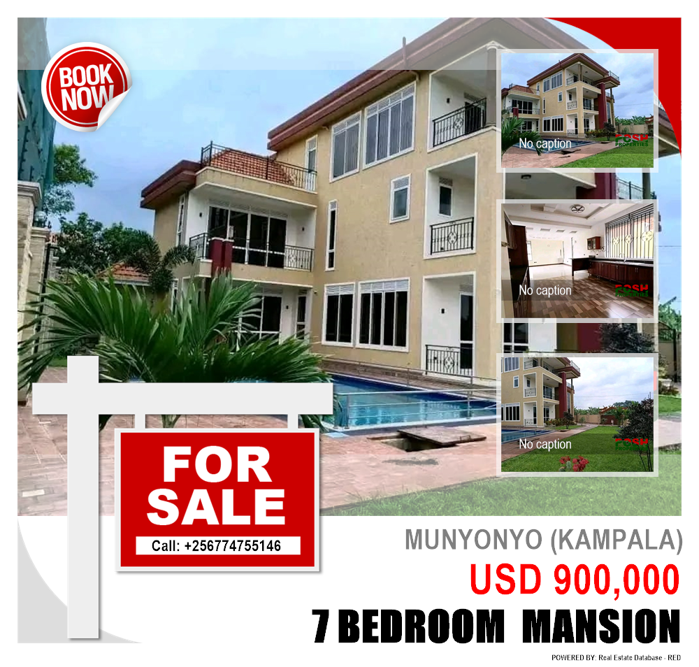 7 bedroom Mansion  for sale in Munyonyo Kampala Uganda, code: 204716