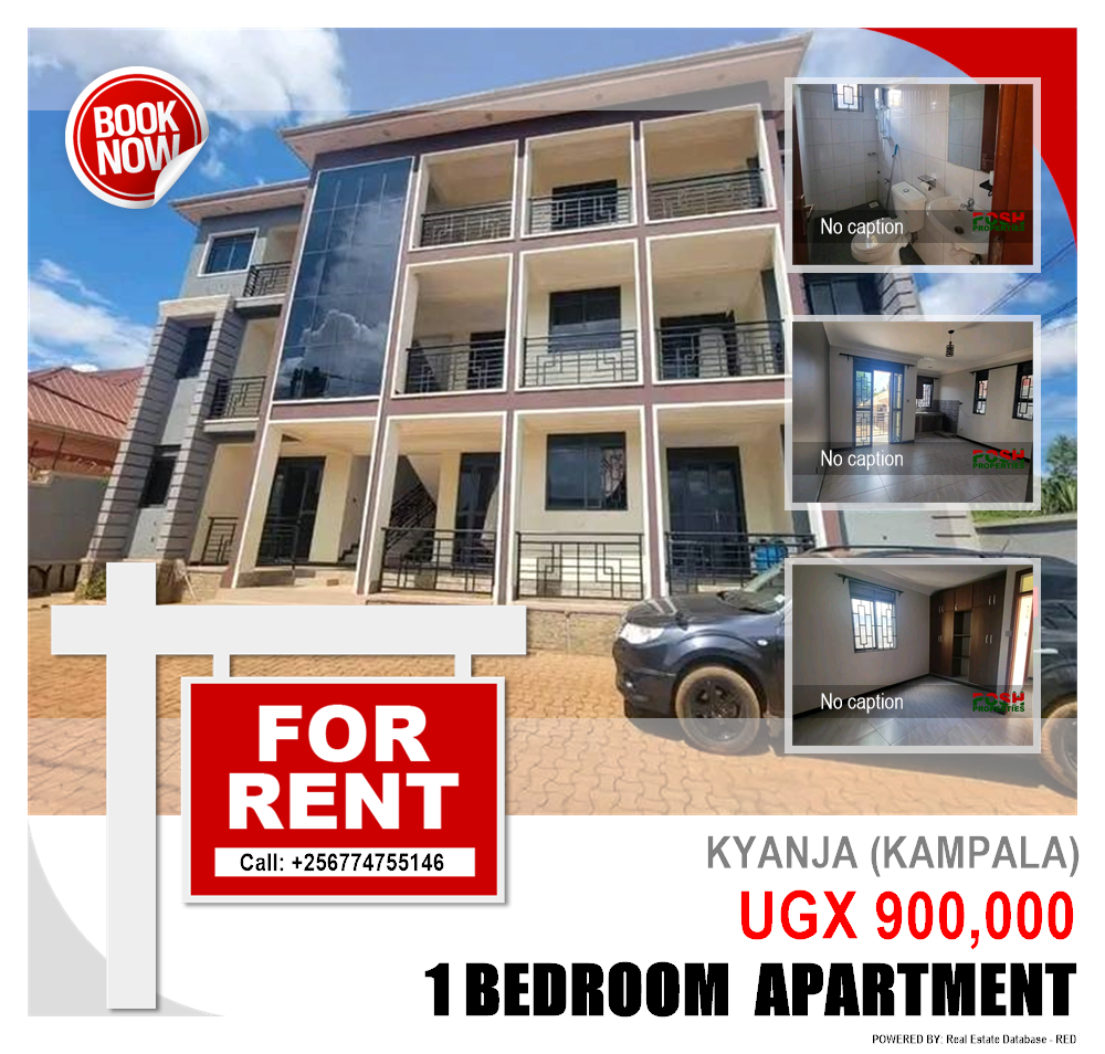 1 bedroom Apartment  for rent in Kyanja Kampala Uganda, code: 204745