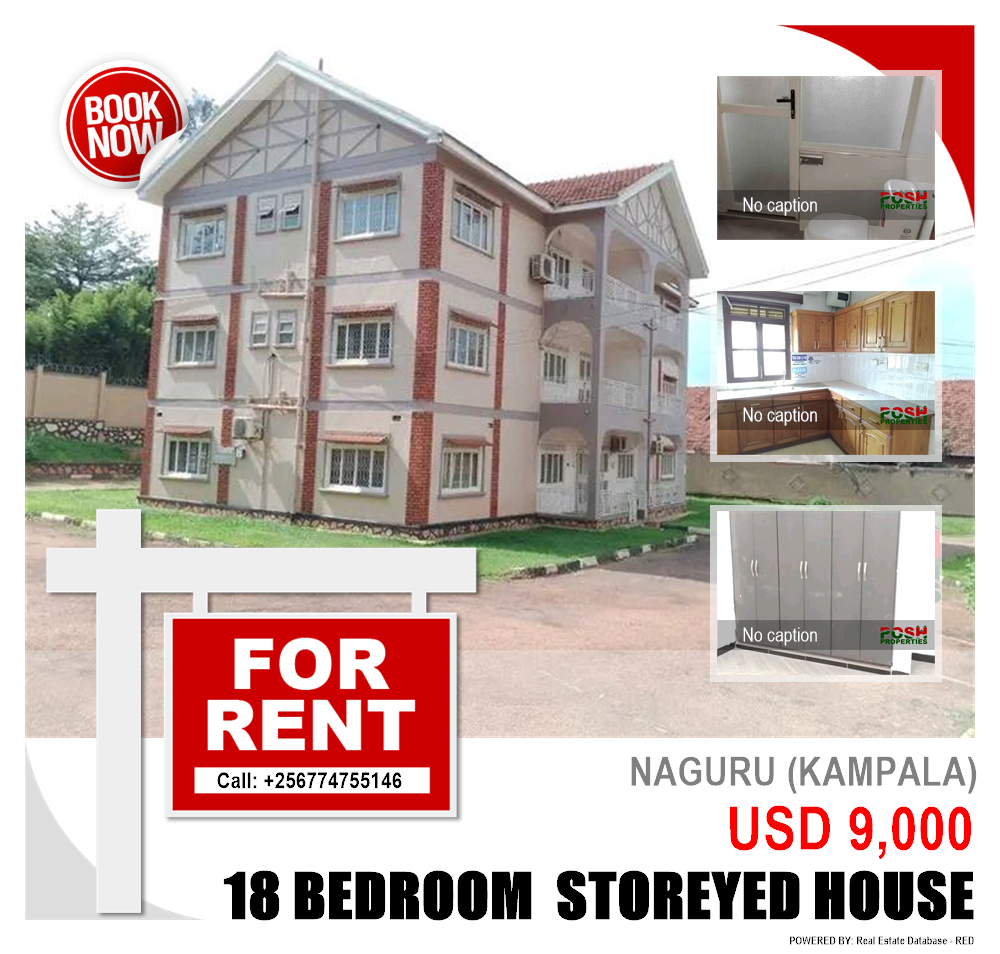 18 bedroom Storeyed house  for rent in Naguru Kampala Uganda, code: 204746
