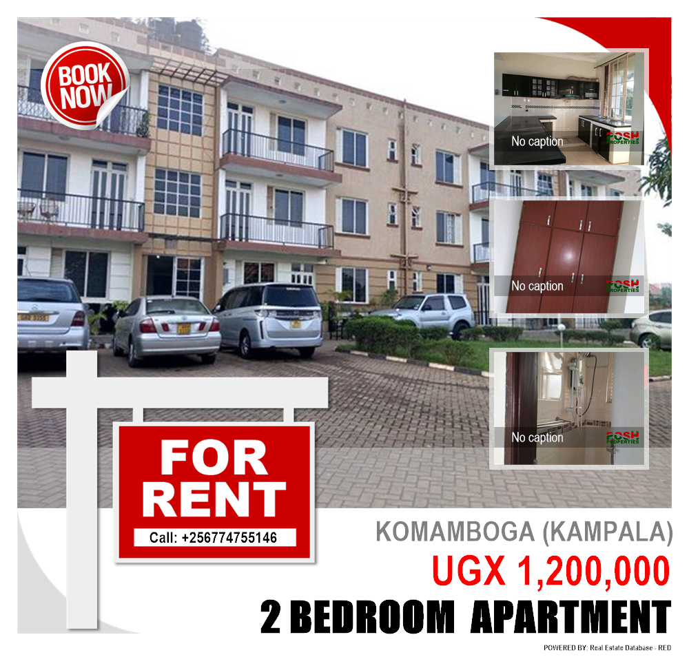 2 bedroom Apartment  for rent in Komamboga Kampala Uganda, code: 204765