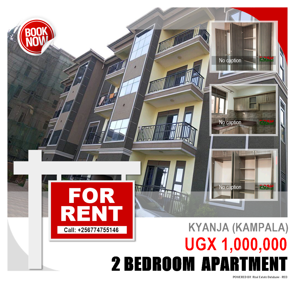 2 bedroom Apartment  for rent in Kyanja Kampala Uganda, code: 204767