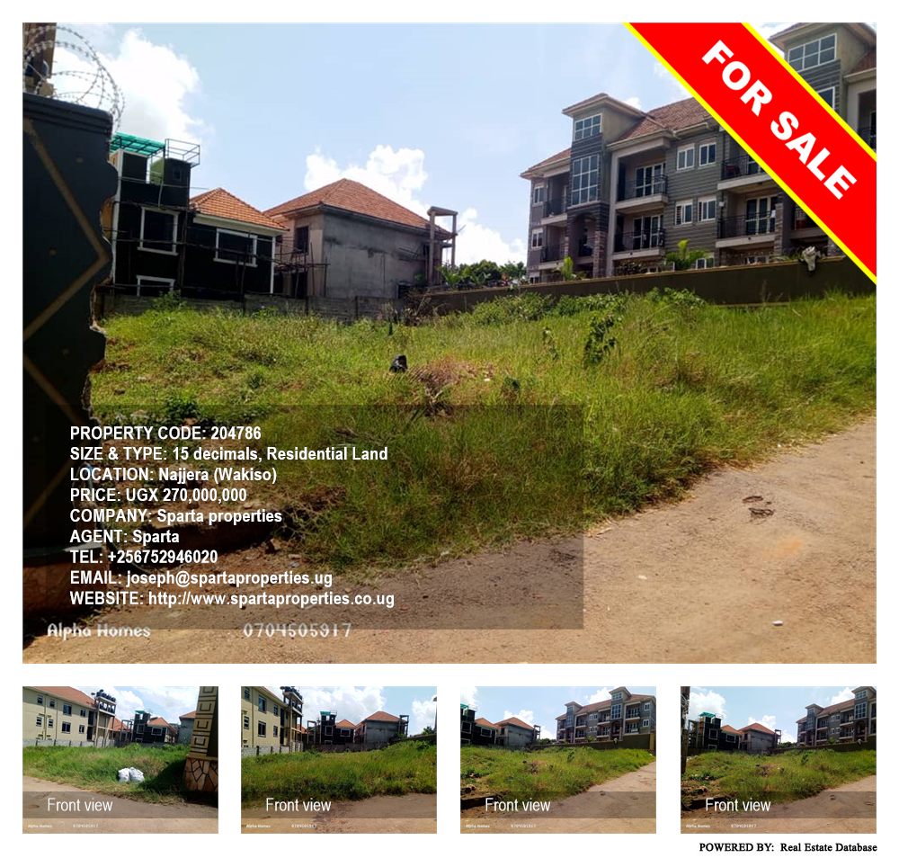 Residential Land  for sale in Najjera Wakiso Uganda, code: 204786