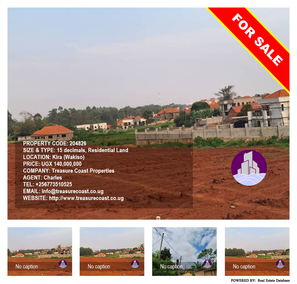 Residential Land  for sale in Kira Wakiso Uganda, code: 204826