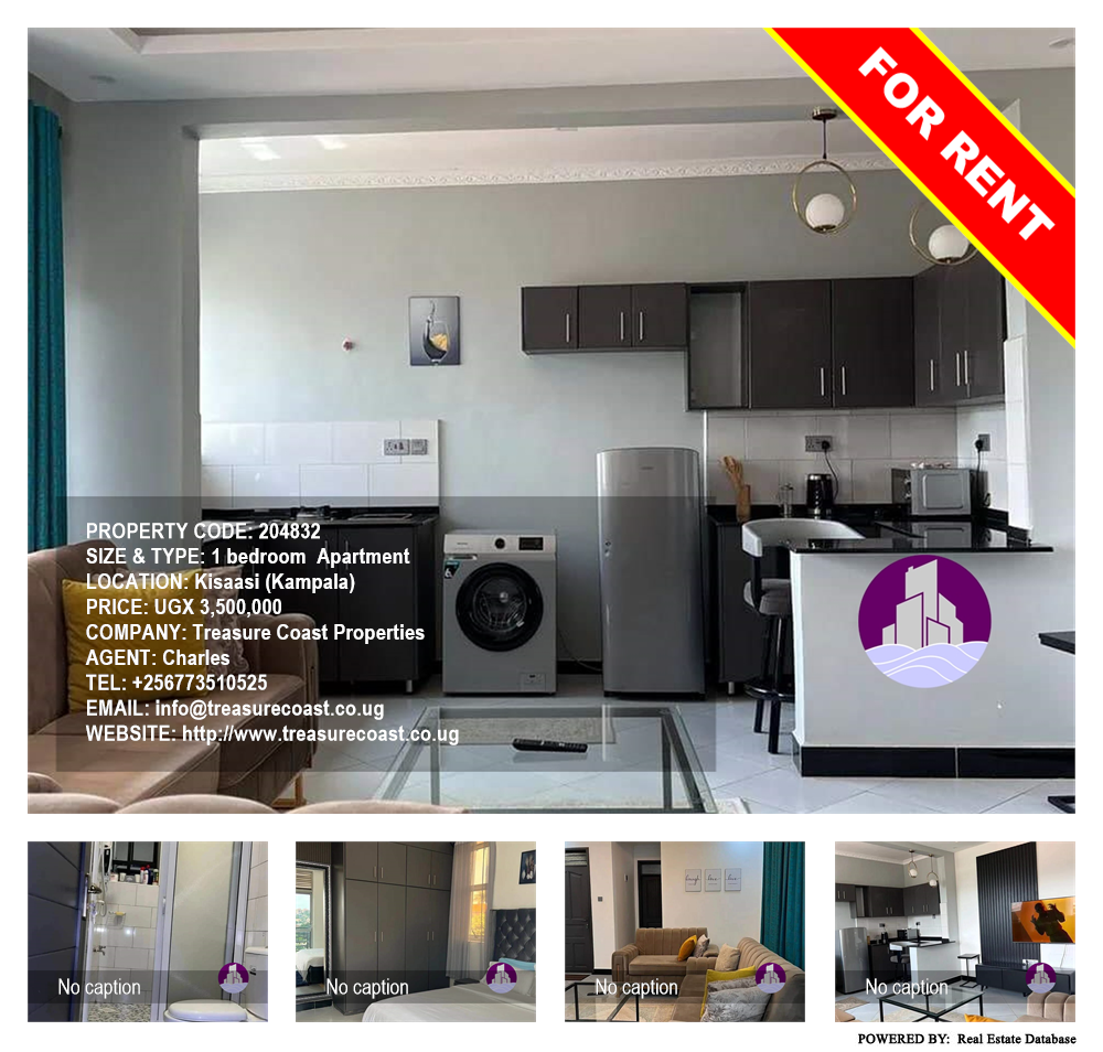 1 bedroom Apartment  for rent in Kisaasi Kampala Uganda, code: 204832
