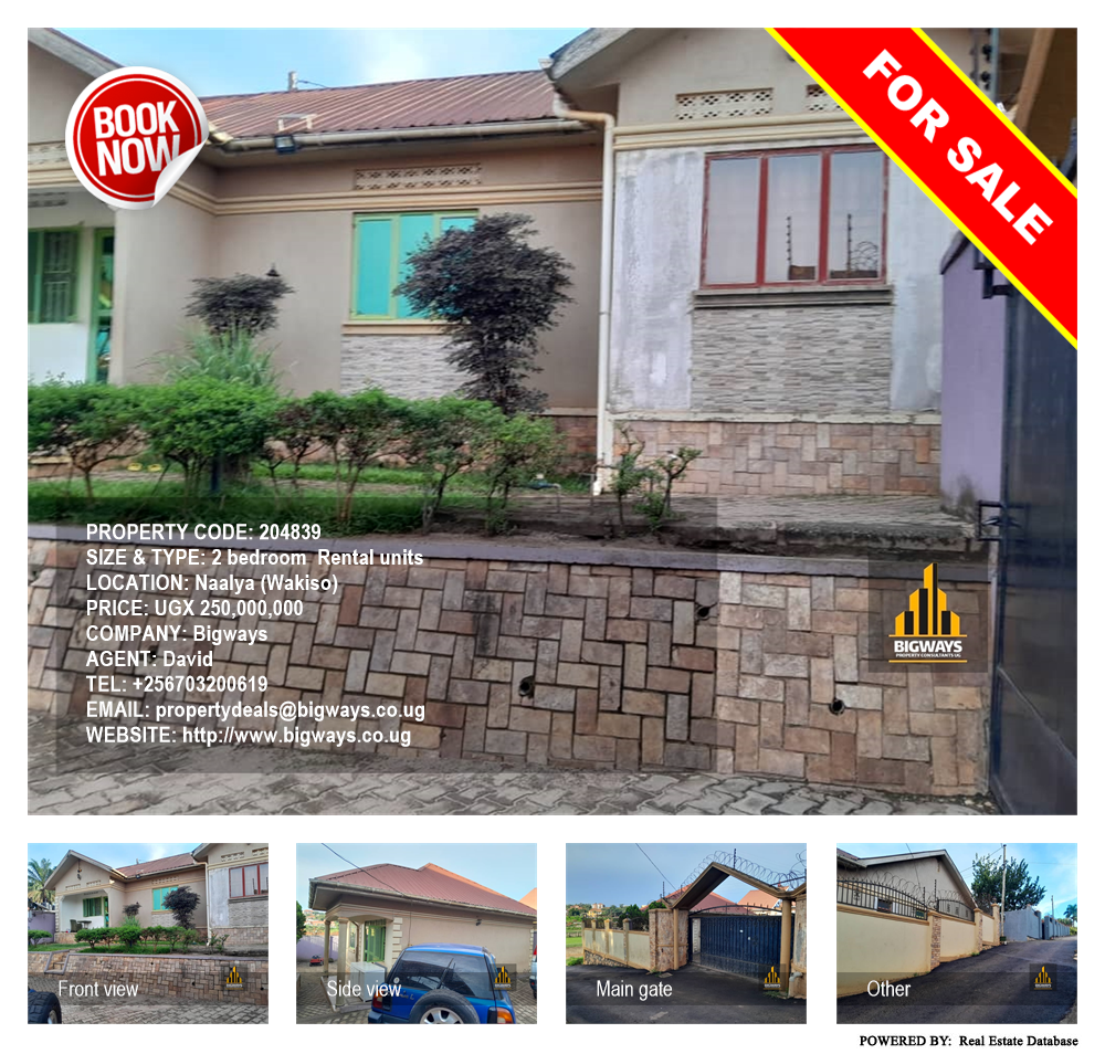 2 bedroom Rental units  for sale in Naalya Wakiso Uganda, code: 204839