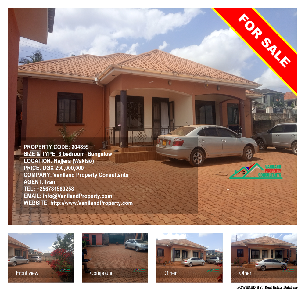 3 bedroom Bungalow  for sale in Najjera Wakiso Uganda, code: 204855