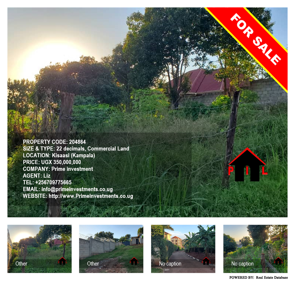 Commercial Land  for sale in Kisaasi Kampala Uganda, code: 204864