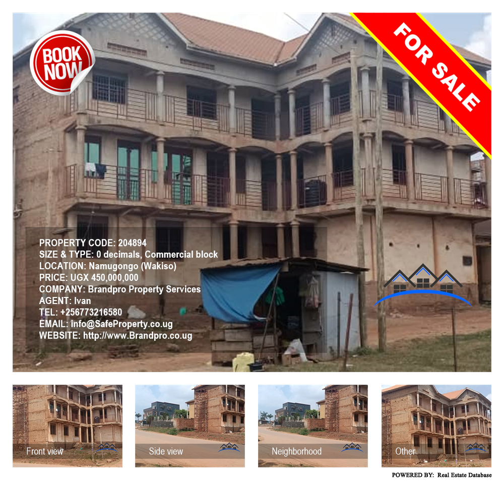 Commercial block  for sale in Namugongo Wakiso Uganda, code: 204894