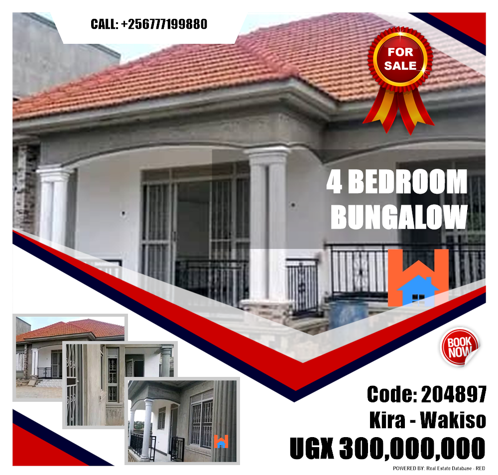 4 bedroom Bungalow  for sale in Kira Wakiso Uganda, code: 204897