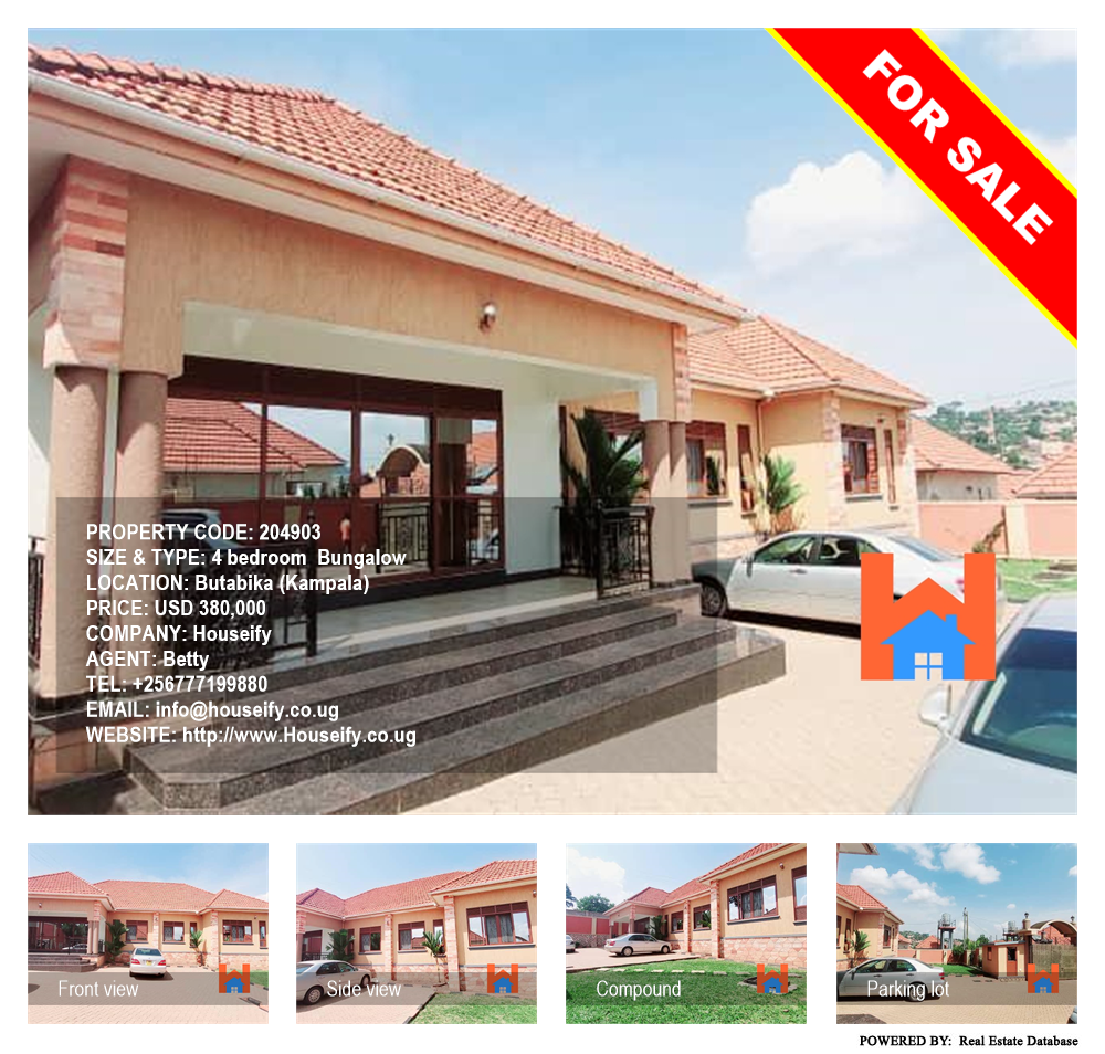 4 bedroom Bungalow  for sale in Butabika Kampala Uganda, code: 204903