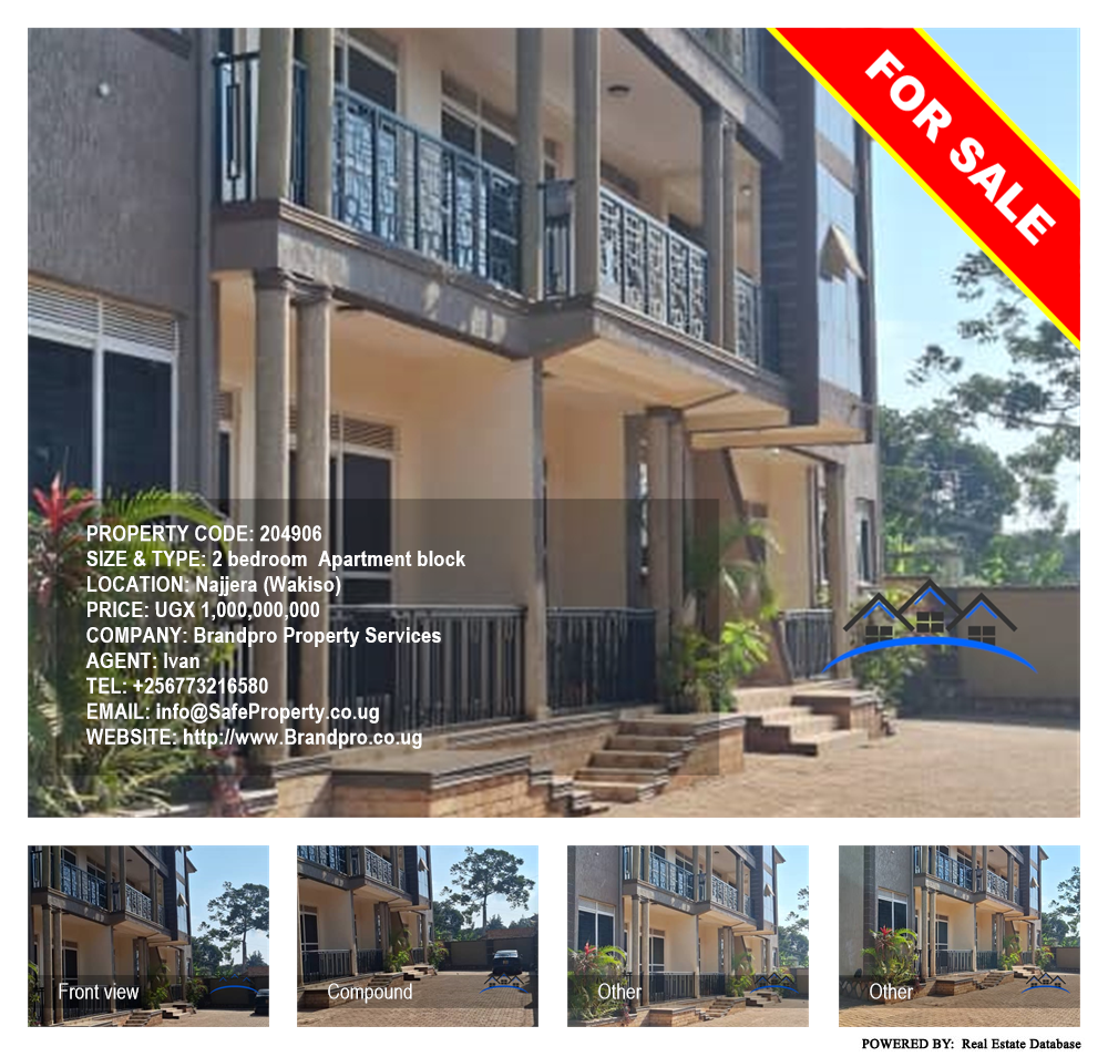 2 bedroom Apartment block  for sale in Najjera Wakiso Uganda, code: 204906