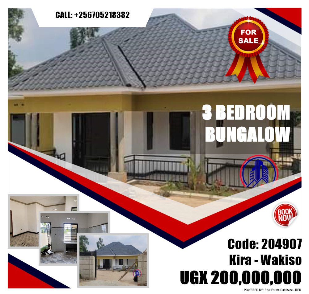 3 bedroom Bungalow  for sale in Kira Wakiso Uganda, code: 204907