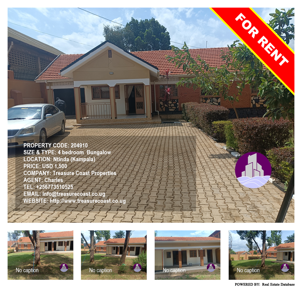 4 bedroom Bungalow  for rent in Ntinda Kampala Uganda, code: 204910