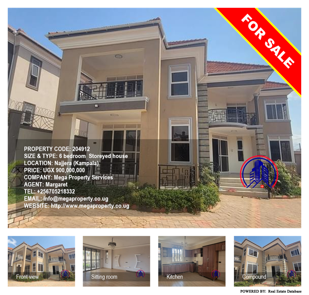 6 bedroom Storeyed house  for sale in Najjera Kampala Uganda, code: 204912
