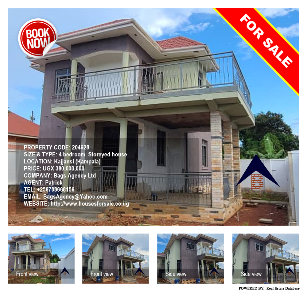 4 bedroom Storeyed house  for sale in Kajjansi Kampala Uganda, code: 204928