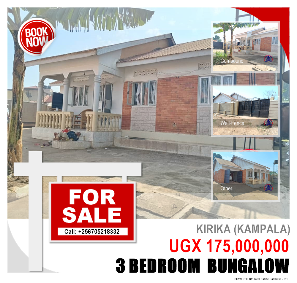3 bedroom Bungalow  for sale in Kirika Kampala Uganda, code: 204942
