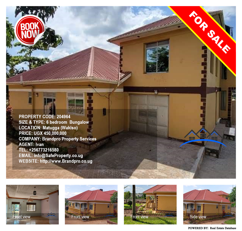 6 bedroom Bungalow  for sale in Matugga Wakiso Uganda, code: 204964