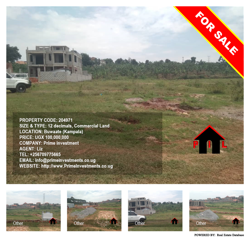 Commercial Land  for sale in Buwaate Kampala Uganda, code: 204971