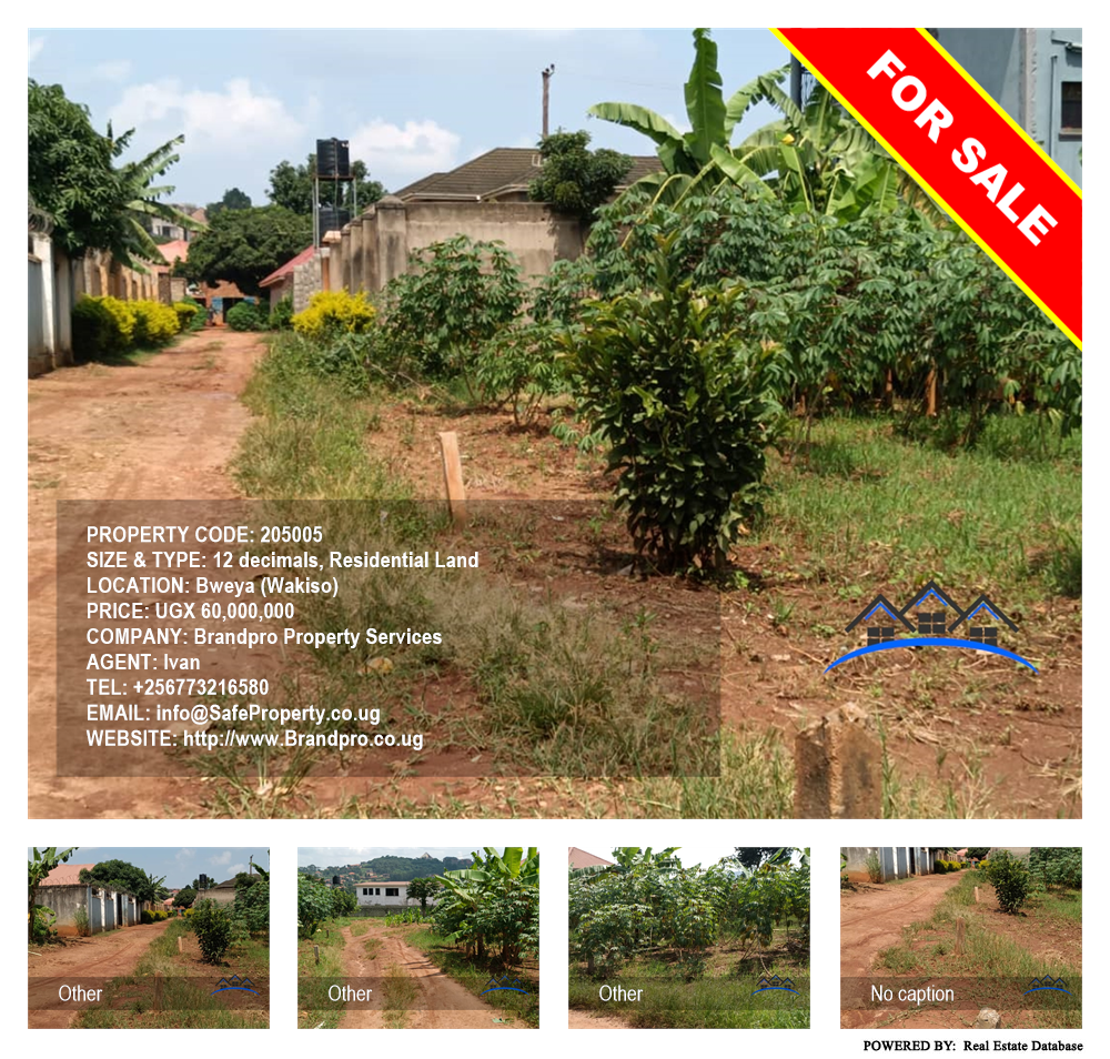 Residential Land  for sale in Bweya Wakiso Uganda, code: 205005