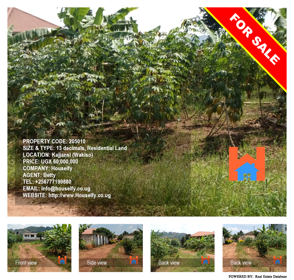 Residential Land  for sale in Kajjansi Wakiso Uganda, code: 205010