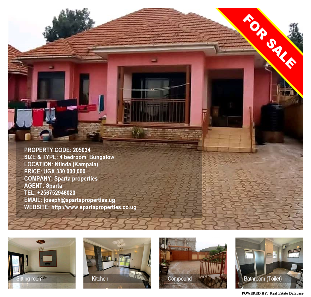 4 bedroom Bungalow  for sale in Ntinda Kampala Uganda, code: 205034