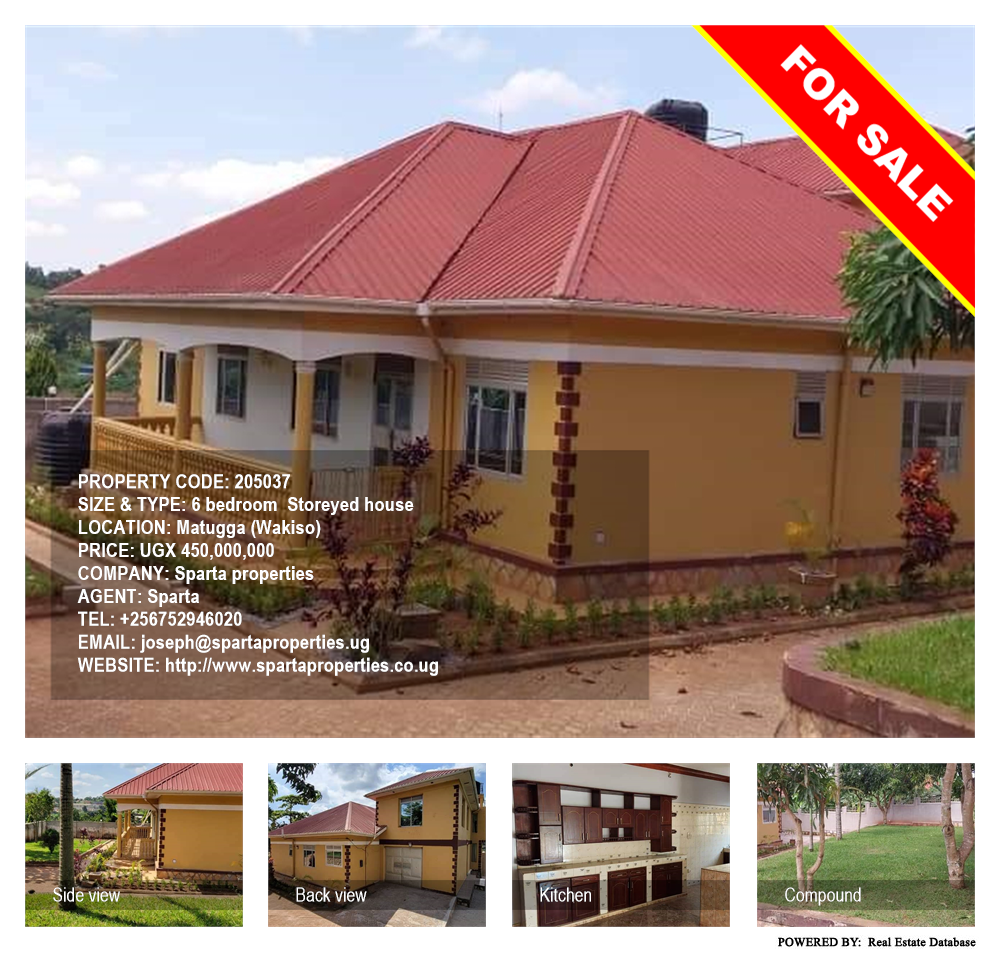 6 bedroom Storeyed house  for sale in Matugga Wakiso Uganda, code: 205037
