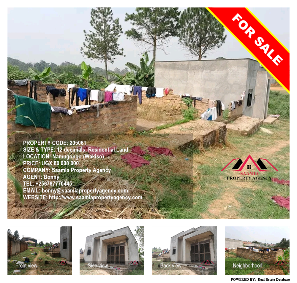 Residential Land  for sale in Namugongo Wakiso Uganda, code: 205061