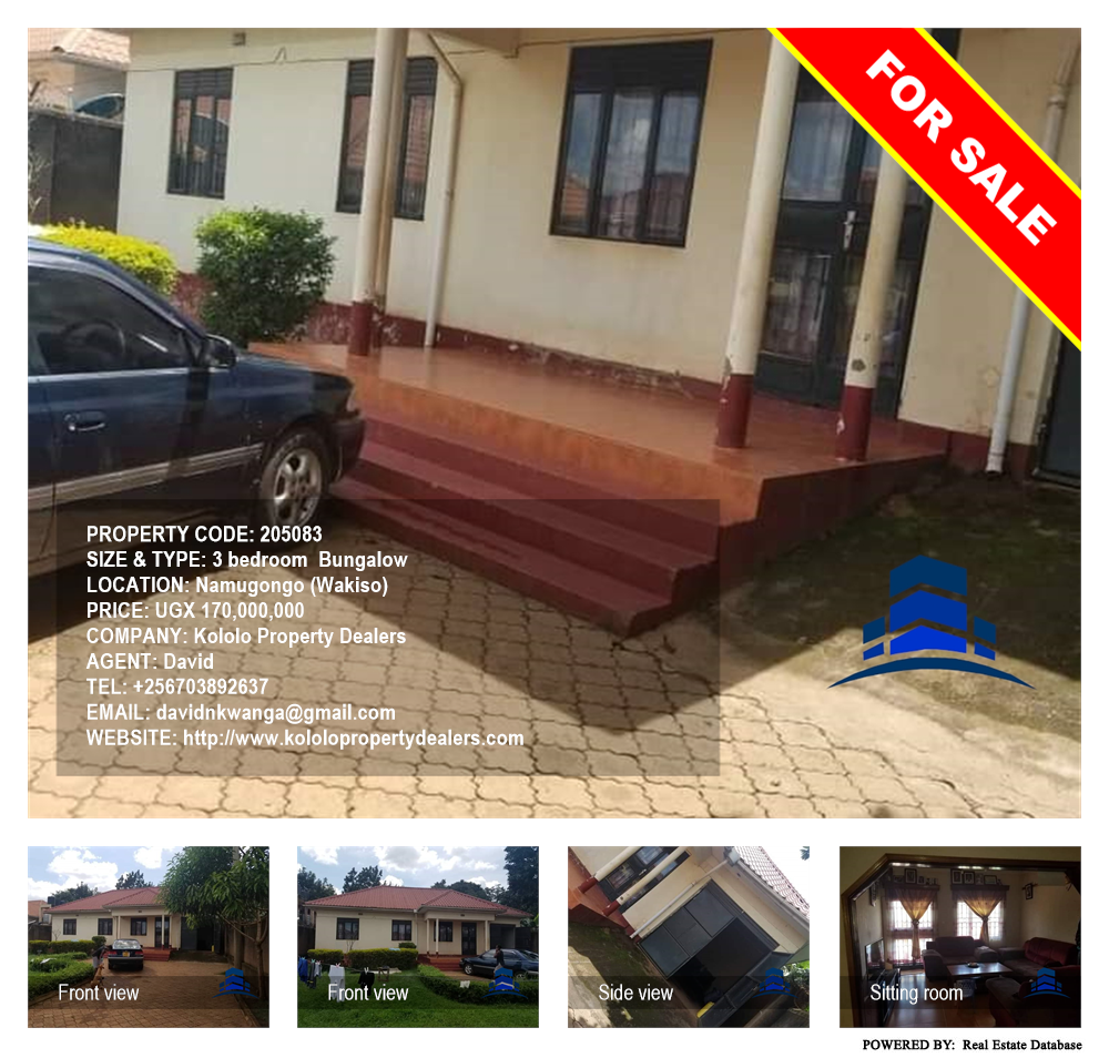 3 bedroom Bungalow  for sale in Namugongo Wakiso Uganda, code: 205083