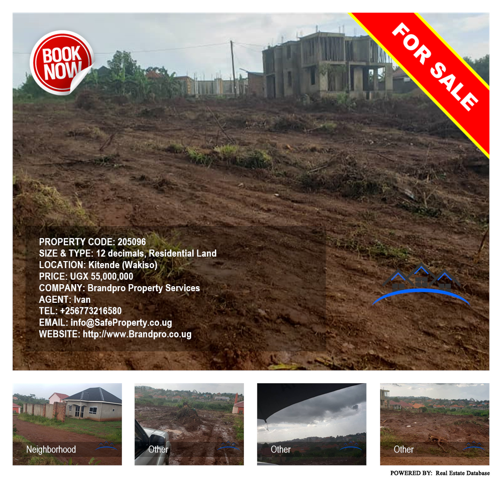 Residential Land  for sale in Kitende Wakiso Uganda, code: 205096