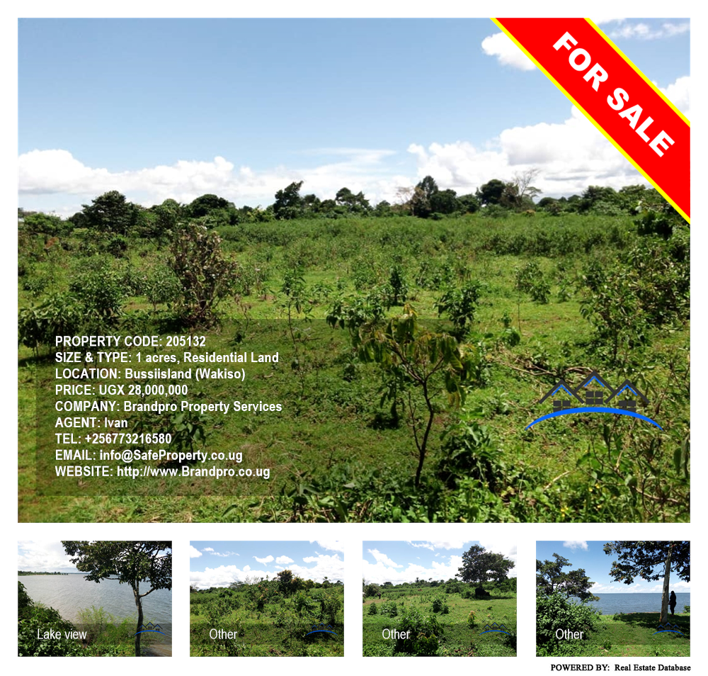 Residential Land  for sale in Bussiisland Wakiso Uganda, code: 205132