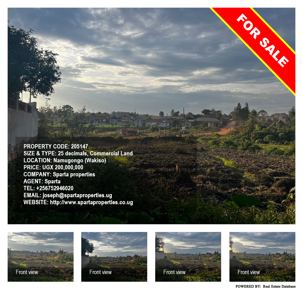 Commercial Land  for sale in Namugongo Wakiso Uganda, code: 205147