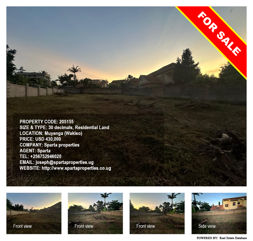 Residential Land  for sale in Muyenga Wakiso Uganda, code: 205155