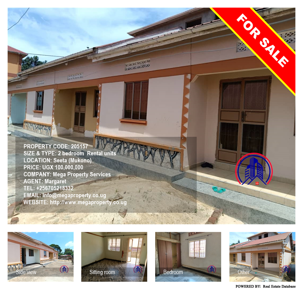 2 bedroom Rental units  for sale in Seeta Mukono Uganda, code: 205157