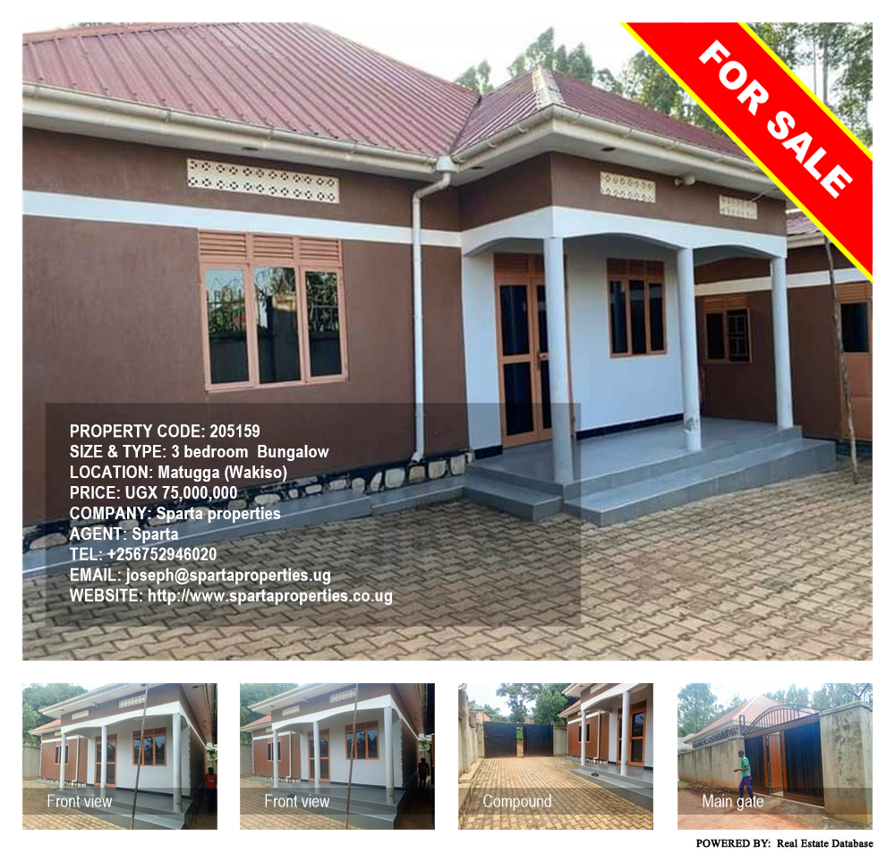 3 bedroom Bungalow  for sale in Matugga Wakiso Uganda, code: 205159